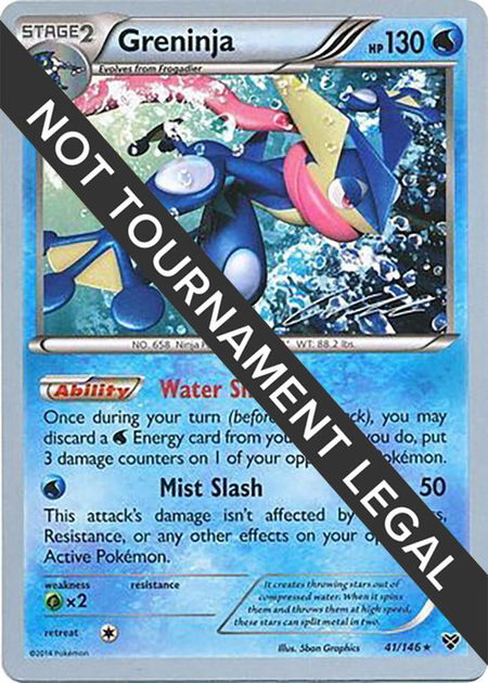 Greninja (41) - 2016 (Cody Walinski) - World Championship Decks Pokémon trading card