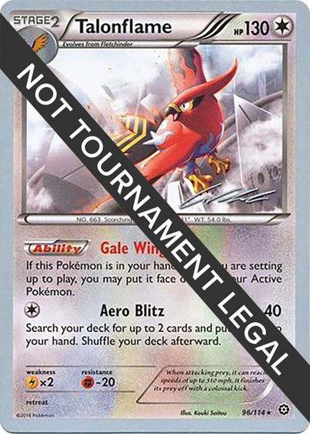 Talonflame - 2016 (Cody Walinski) - World Championship Decks Pokémon trading card