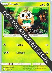 Rowlet - 2017 (Kabu Fukase) - World Championship Decks (WCD) #9/149 - Common Pokémon Trading Card