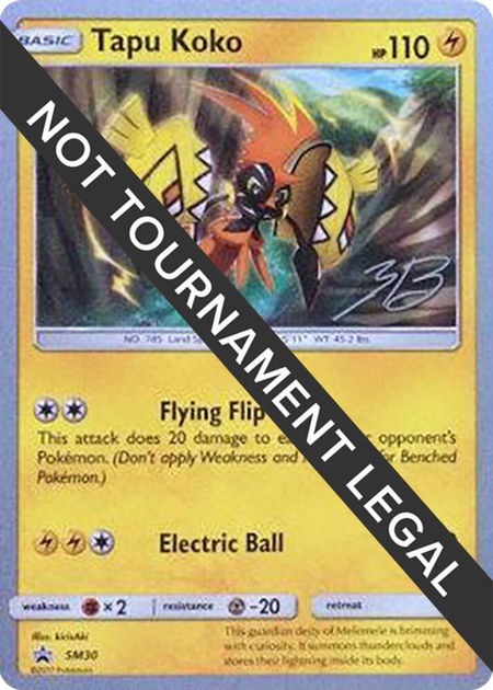 Tapu Koko - 2017 (Zachary Bokhari) - World Championship Decks Pokémon trading card