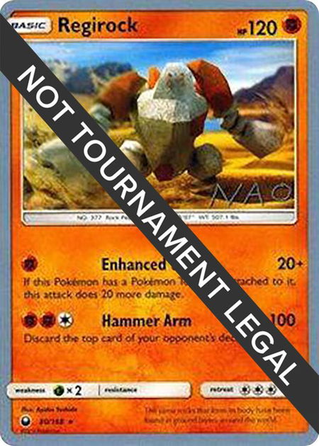 Regirock - 2018 (Naohito Inoue) trading card from World Championship Decks Regirock - 2018 (Naohito Inoue) - World Championship Decks Pokémon trading card