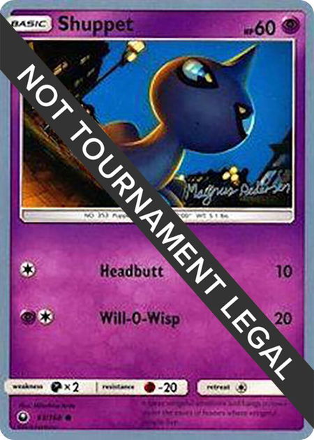 Shuppet - 2018 (Magnus Pedersen) - World Championship Decks Pokémon trading card