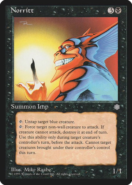 Norritt - Ice Age Magic: The Gathering trading card