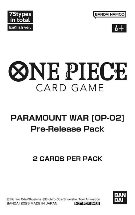 Paramount War - Pre-Release Pack - Paramount War Pre-Release Cards One Piece trading card