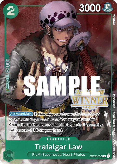Trafalgar Law (Online Regional 2023) [Winner] - One Piece Promotion Cards One Piece trading card