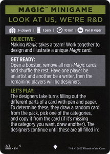 Magic Minigame: Look at Us, We're R&D - The Brothers' War (BRO) #3 - Special Magic: The Gathering Trading Card