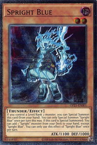 Spright Blue (UTR) - OTS Tournament Pack 21 (OP21) #OP21-EN001 - Ultimate Rare YuGiOh Trading Card