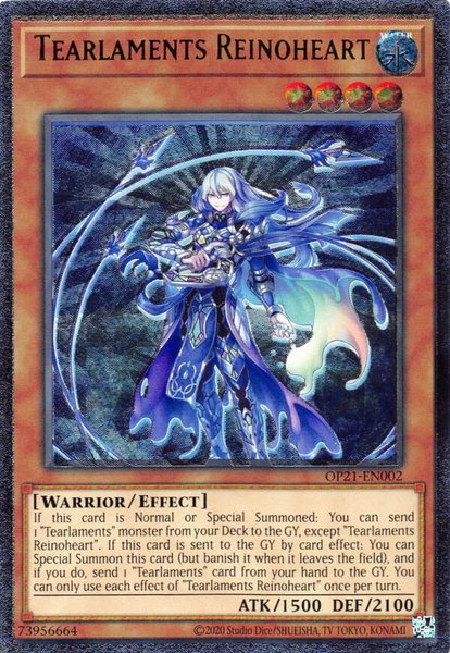 Tearlaments Reinoheart (UTR) - OTS Tournament Pack 21 YuGiOh trading card