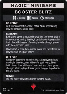 Magic Minigame: Booster Blitz - Phyrexia: All Will Be One (ONE) #5 - Special Magic: The Gathering Trading Card