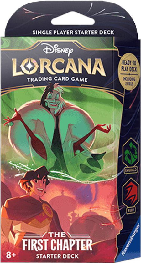 Disney Lorcana: The First Chapter Starter Deck (Emerald & Ruby) - The First Chapter Disney Lorcana trading card