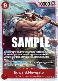 Edward.Newgate (004) - Paramount War (OP02) #OP02-004 - Super Rare One Piece Trading Card