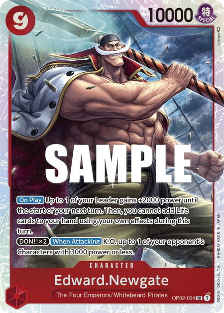 Edward.Newgate (004) - Paramount War One Piece trading card