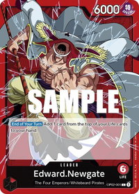 Edward.Newgate (001) - Paramount War (OP02) #OP02-001 - Leader One Piece Trading Card