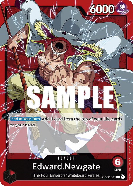 Edward.Newgate (001) - Paramount War One Piece trading card