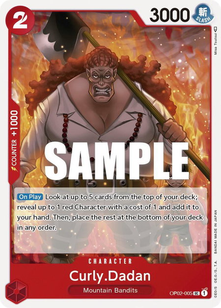 Curly.Dadan - Paramount War One Piece trading card