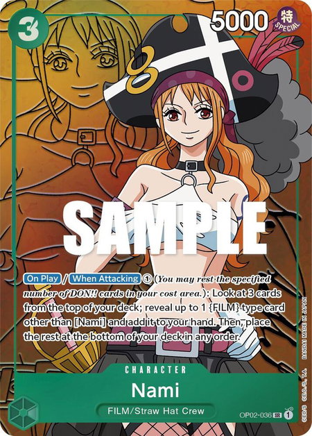 Nami (Alternate Art) - Paramount War One Piece trading card