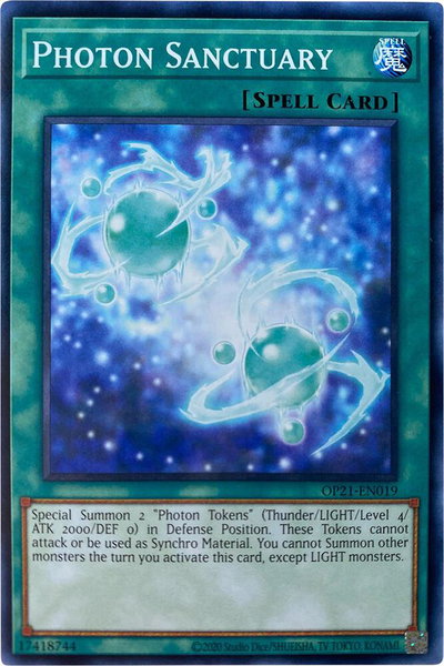 Photon Sanctuary trading card from OTS Tournament Pack 21 Photon Sanctuary - OTS Tournament Pack 21 YuGiOh trading card