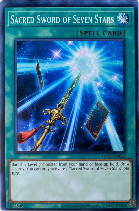 Sacred Sword of Seven Stars - OTS Tournament Pack 21 YuGiOh trading card