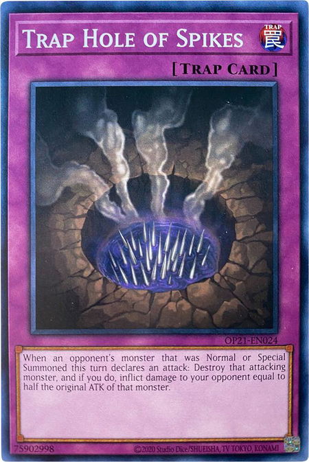 Trap Hole of Spikes - OTS Tournament Pack 21 YuGiOh trading card