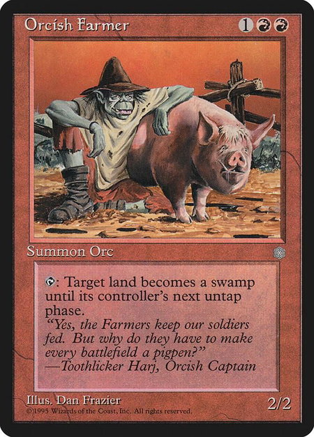 Orcish Farmer - Ice Age Magic: The Gathering trading card