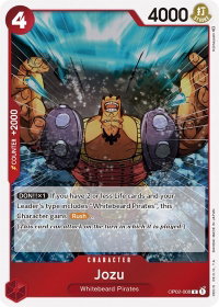 Jozu - Paramount War (OP02) #OP02-008 - Rare One Piece Trading Card
