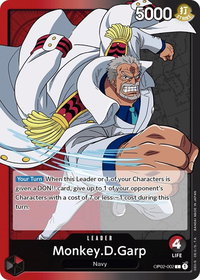 Monkey.D.Garp (002) - Paramount War (OP02) #OP02-002 - Leader One Piece Trading Card