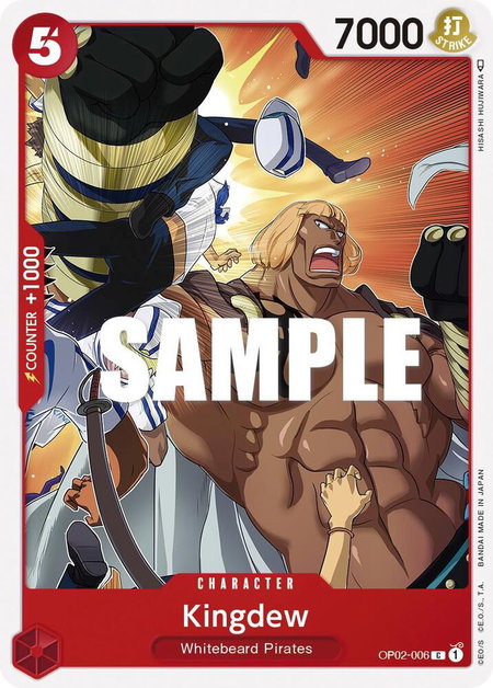 Kingdew trading card from Paramount War Kingdew - Paramount War One Piece trading card