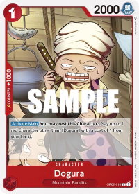 Dogura - Paramount War (OP02) #OP02-010 - Common One Piece Trading Card