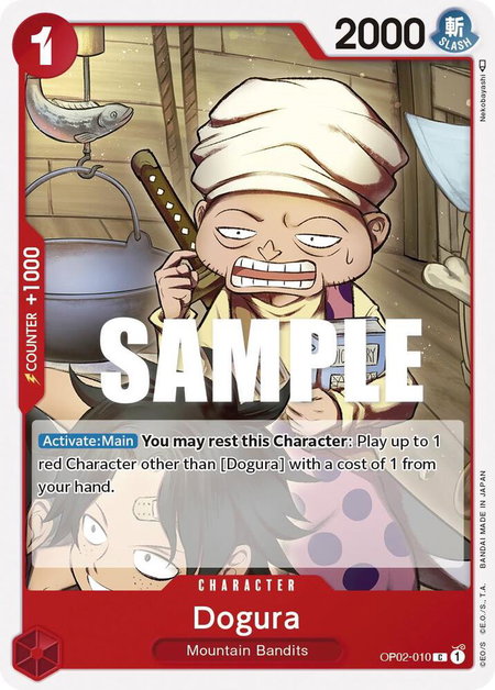 Dogura - Paramount War One Piece trading card