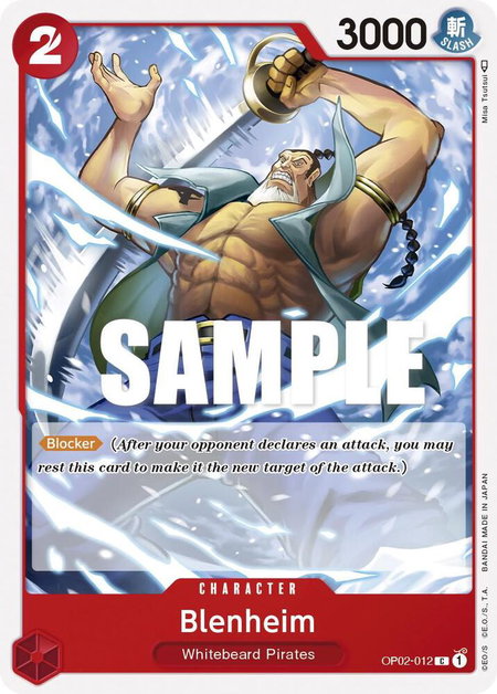 Blenheim - Paramount War One Piece trading card