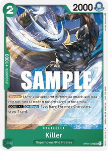 Killer (Promotion Pack 2023) - One Piece Promotion Cards (OP-PR) #OP01-039 - Promo One Piece Trading Card
