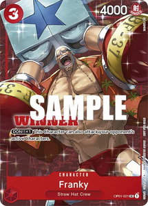 Franky (Tournament Pack Vol. 2) [Winner] - One Piece Promotion Cards (OP-PR) #OP01-021 - Promo One Piece Trading Card