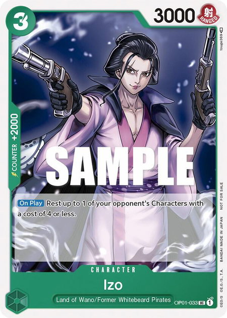 Izo (Tournament Pack Vol. 2) - One Piece Promotion Cards One Piece trading card