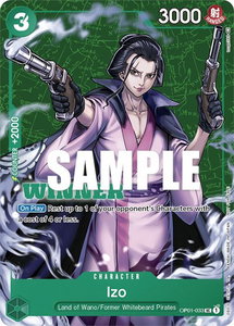 Izo (Tournament Pack Vol. 2) [Winner] - One Piece Promotion Cards (OP-PR) #OP01-033 - Promo One Piece Trading Card