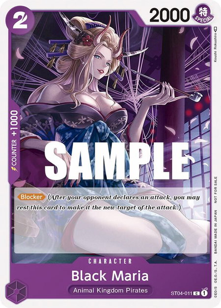 Black Maria (Tournament Pack Vol. 2) - One Piece Promotion Cards One Piece trading card