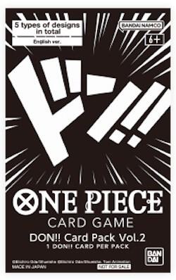 DON!! Card Pack Vol. 2 - One Piece Promotion Cards One Piece trading card