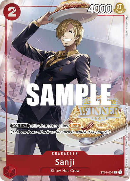 Sanji (Offline Regional 2023) [Winner] - One Piece Promotion Cards One Piece trading card