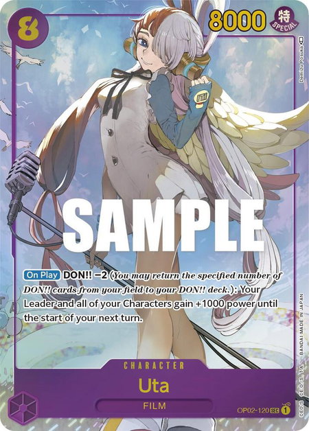 Uta (Alternate Art) - Paramount War One Piece trading card