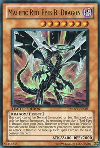 Malefic Red-Eyes B. Dragon (Super Rare) - Bonds Beyond Time Movie Pack (YMP1) #MOV2-EN001 - Super Rare YuGiOh Trading Card