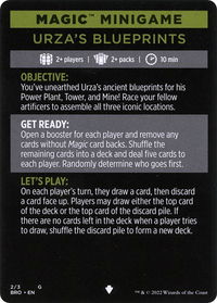 Magic Minigame: Urza's Blueprints - The Brothers' War (BRO) #2 - Special Magic: The Gathering Trading Card