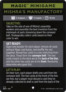 Magic Minigame: Mishra's Manufactory - The Brothers' War (BRO) #1 - Special Magic: The Gathering Trading Card
