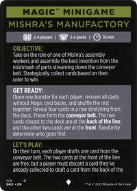 Magic Minigame: Mishra's Manufactory - The Brothers' War (BRO) #1 - Special Magic: The Gathering Trading Card