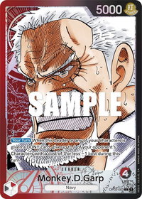 Monkey.D.Garp (002) (Alternate Art) - Paramount War (OP02) #OP02-002 - Leader One Piece Trading Card