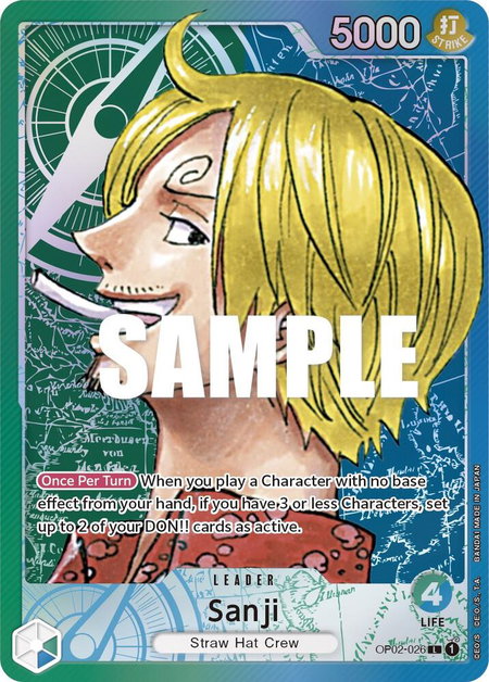 Sanji (Alternate Art) - Paramount War One Piece trading card