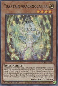 Traptrix Arachnocampa - Structure Deck: Beware of Traptrix (SDBT) #SDBT-EN002 - Super Rare YuGiOh Trading Card