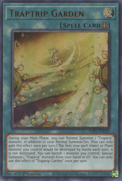 Traptrip Garden trading card from Structure Deck: Beware of Traptrix Traptrip Garden - Structure Deck: Beware of Traptrix YuGiOh trading card