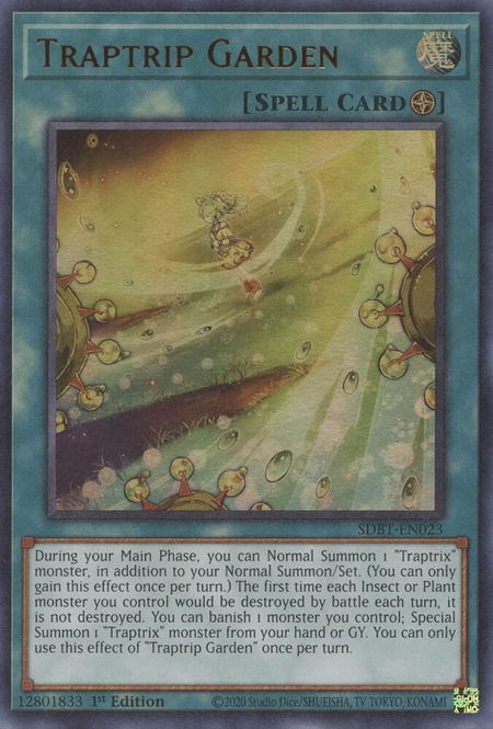 Traptrip Garden - Structure Deck: Beware of Traptrix YuGiOh trading card