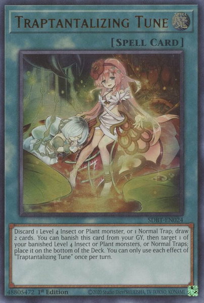 Traptantalizing Tune - Structure Deck: Beware of Traptrix YuGiOh trading card