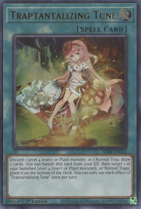 Traptantalizing Tune - Structure Deck: Beware of Traptrix YuGiOh trading card