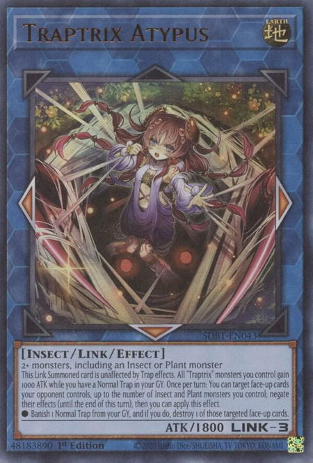 Traptrix Atypus - Structure Deck: Beware of Traptrix YuGiOh trading card